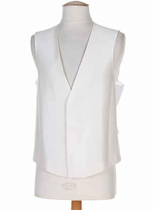 Gilet sans manche effet matière satinée beige PAL ZILERI homme