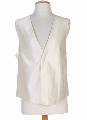 Gilet sans manche effet matière satinée beige PAL ZILERI homme