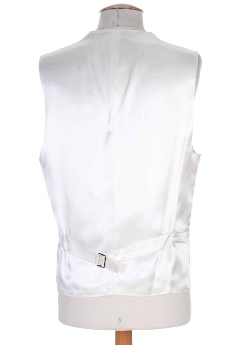 Gilet sans manche effet matière satinée beige SMART homme