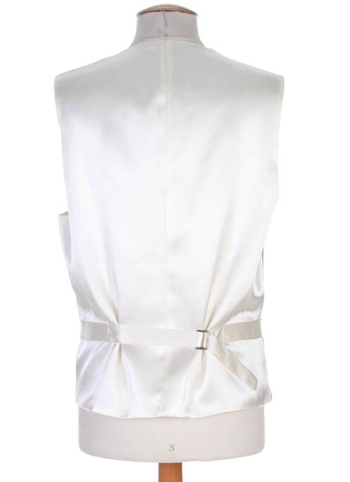 Gilet sans manche effet matière satinée beige SMART homme
