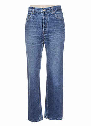 Jeans coupe droite effet usé délavé taille normale bleu BUFFALO femme