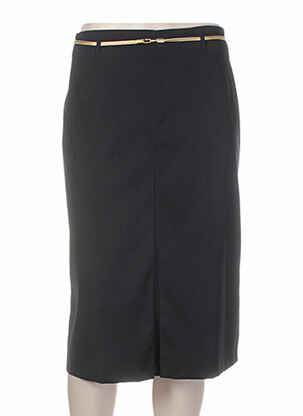 Jupe mi-longue coupe évasée noir JUS D'ORANGE femme