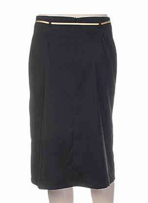 Jupe mi-longue coupe évasée noir JUS D'ORANGE femme