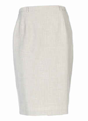Jupe mi-longue taille à pinces vert CHRISTIAN MARRY femme