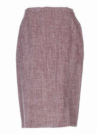 Jupe mi-longue taille haute marron PIER BÉ femme