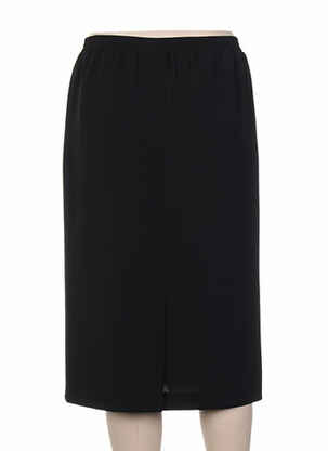 Jupe mi-longue taille élastique noir SOMMERMANN femme