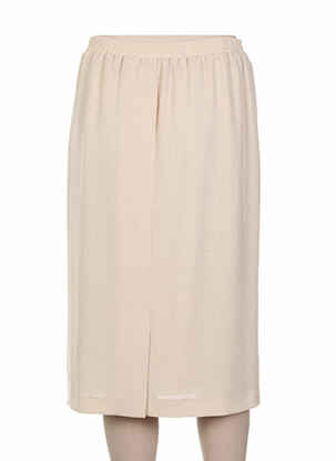 Jupe mi-longue taille élastique beige SOMMERMANN femme