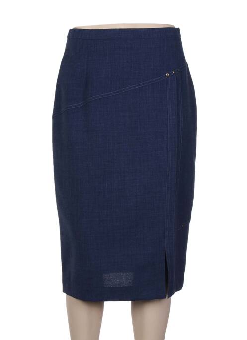 Jupe mi-longue bleu PAUPORTÉ pour femme