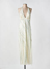 Robe longue beige DONA CARLOTA pour femme seconde vue