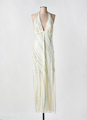 Robe longue beige DONA CARLOTA pour femme