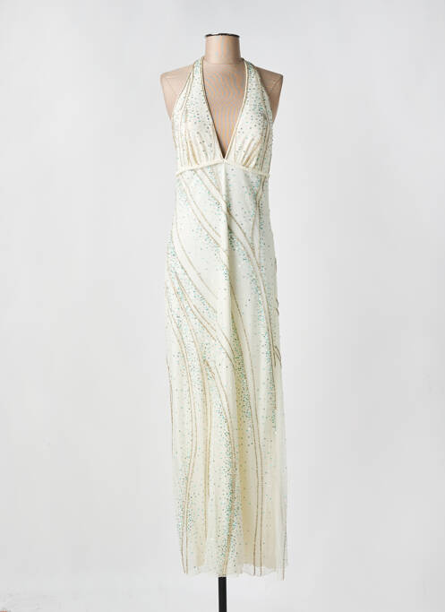 Robe longue beige DONA CARLOTA pour femme