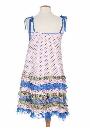 Robe mi-longue rose ZOE LA FEE femme