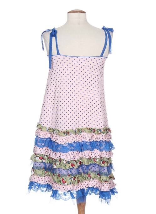 Robe mi-longue rose ZOE LA FEE pour femme