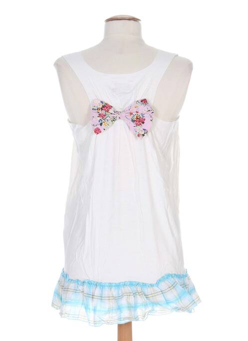 Top sans manche sans manche bleu ZOE LA FEE femme