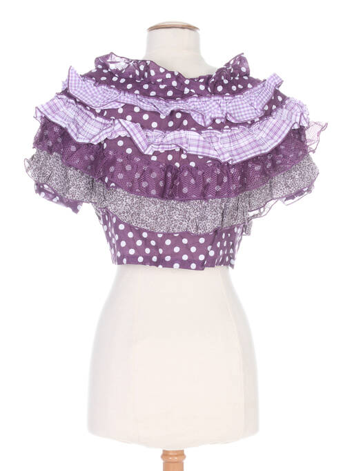 Boléro violet ZOE LA FEE pour femme