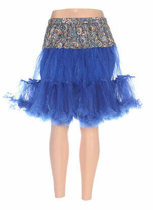 Jupon /fond de robe coupe évasée bleu ZOE LA FEE femme