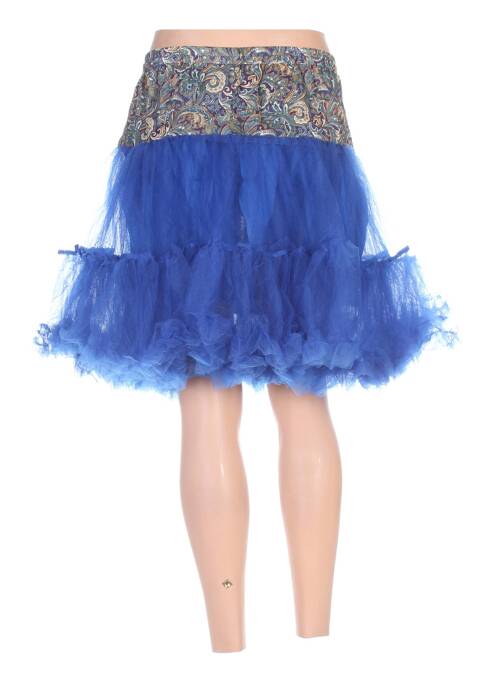 Jupon /fond de robe coupe évasée bleu ZOE LA FEE femme