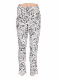 Pantalon 7/8 taille haute taille haute gris ZOE LA FEE femme