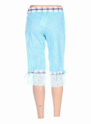 Pantacourt taille élastique bleu ZOE LA FEE femme