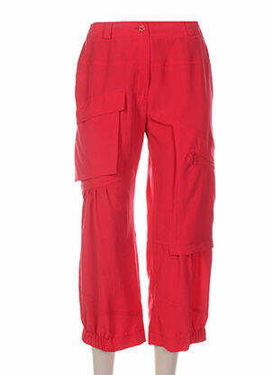 Pantacourt rouge CLAUDE BAUER pour femme