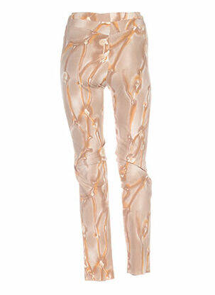 Pantalon droit stretch taille haute marron ANNE D'ALETH femme