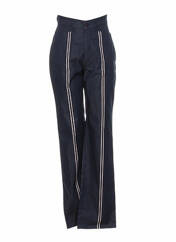 Pantalon droit bleu BRUNO SAINT HILAIRE pour femme seconde vue