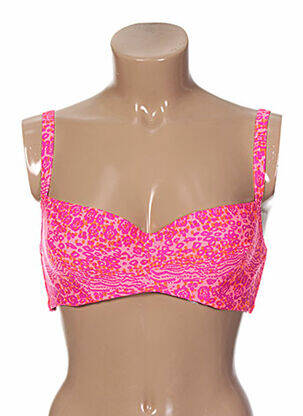 Haut de maillot de bain bretelles élastiquées ajustables rose CURVY KATE femme