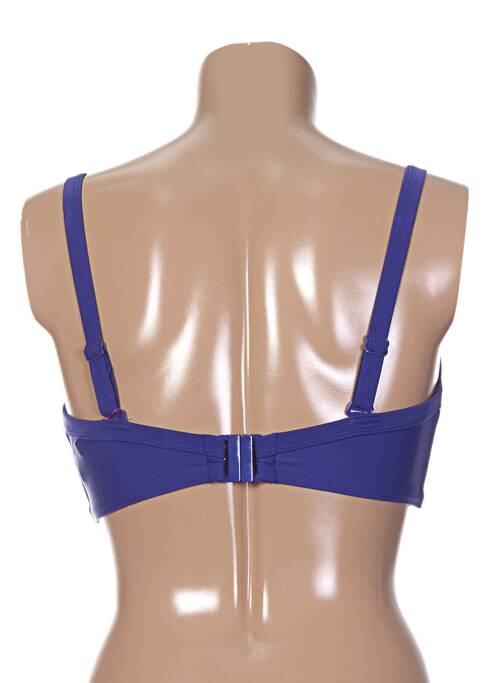 Haut de maillot de bain bretelles élastiquées ajustables bleu CURVY KATE femme