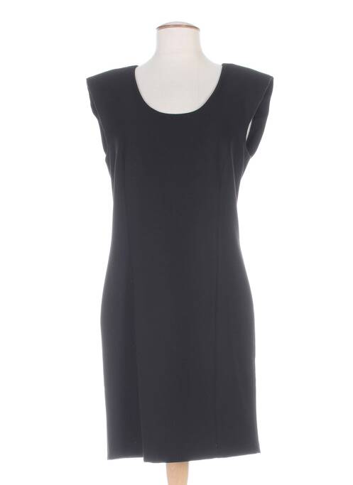 Robe mi-longue noir LAUREN VIDAL pour femme