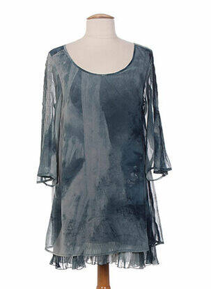 Tunique manches longues bleu MYRINE & ME pour femme