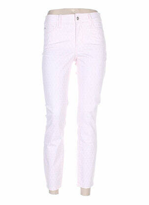 Pantalon droit taille haute taille haute rose NYDJ femme