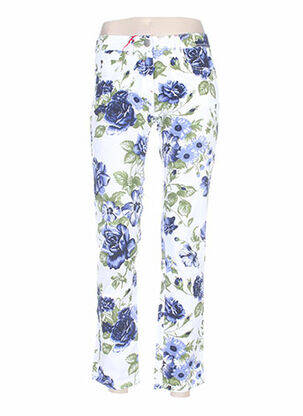 Pantalon droit blanc MYBO pour femme