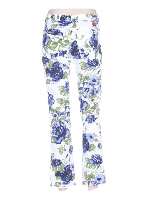 Pantalon droit blanc MYBO pour femme