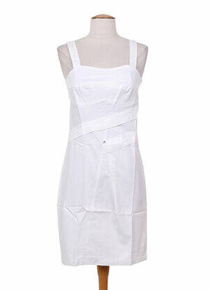 Robe mi-longue blanc MYBO pour femme