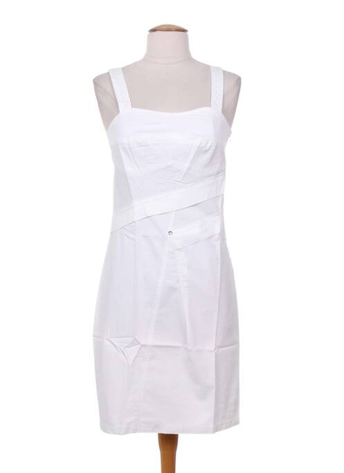 Robe mi-longue blanc MYBO pour femme