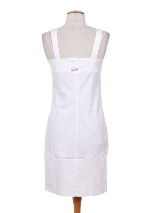 Robe mi-longue blanc MYBO pour femme