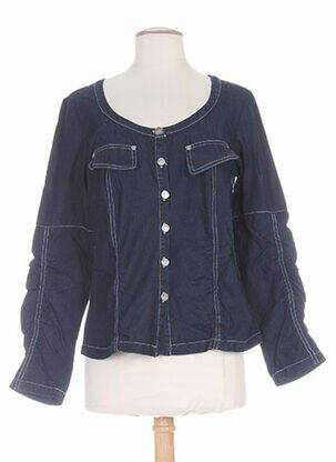 Veste en jean manches longues bleu MYBO femme