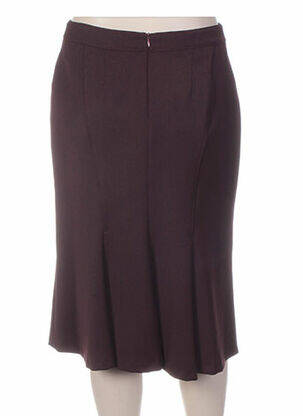 Jupe mi-longue coupe évasée rouge SYM femme