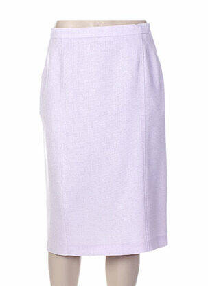 Jupe mi-longue coupe droite violet SOMMERMANN femme