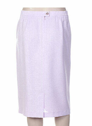 Jupe mi-longue coupe droite violet SOMMERMANN femme