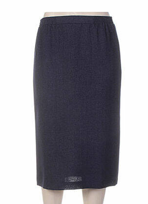 Jupe mi-longue coupe droite bleu SOMMERMANN femme