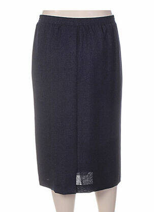 Jupe mi-longue coupe droite bleu SOMMERMANN femme