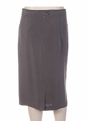 Jupe mi-longue coupe droite gris SOMMERMANN femme