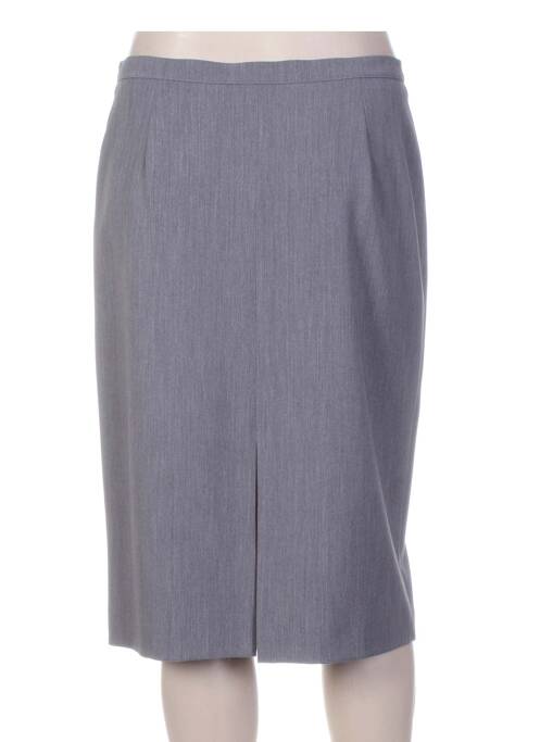 Jupe mi-longue fermeture zip latéral gris DIANA GALLESI femme