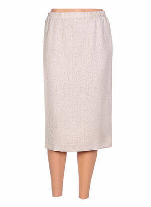 Jupe mi-longue beige SOMMERMANN femme