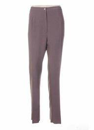 Pantalon coupe costume marron GEVANA femme