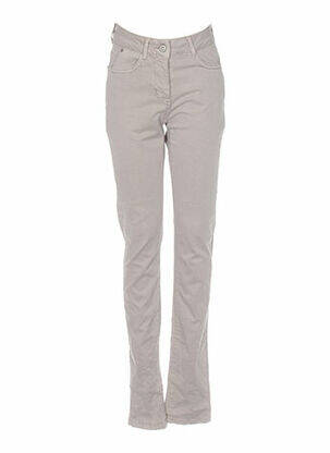 Pantalon slim taille basse taille basse beige SANDWICH femme