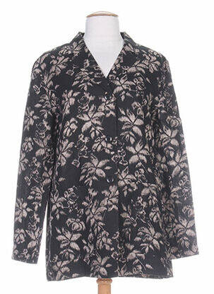 Chemisier coupe cintrée manches longues noir ERNEST femme