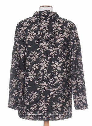 Chemisier coupe cintrée manches longues noir ERNEST femme