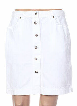 Jupe courte blanc ERNEST LE GAMIN pour femme